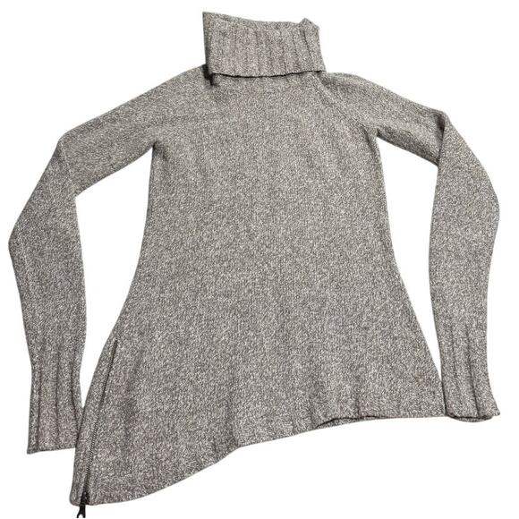 Athleta Cowl Neck Sweater Asymmetrical Womens Size Medium Tan 243338-01 66297 - Picture 1 of 10